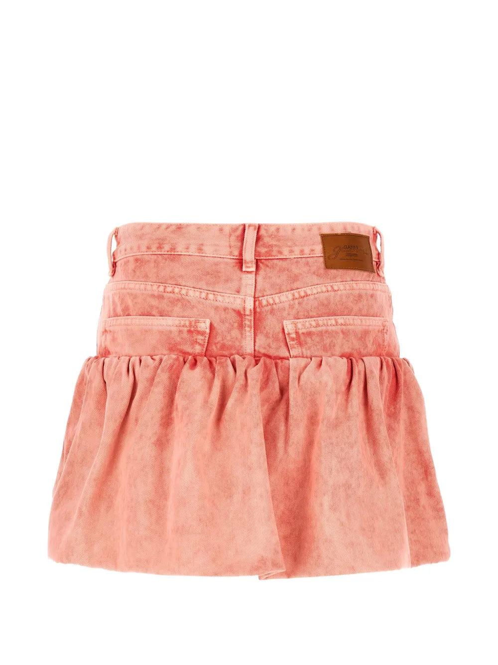 GANNI Flared rok met bloemapplicatie Roze