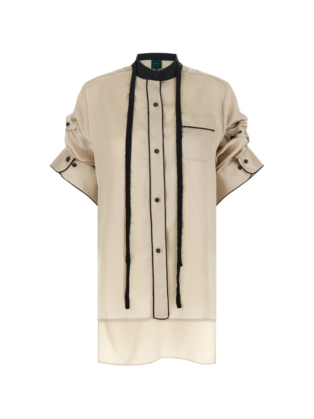 Jejia Berta crinkled shirt - Toni neutri