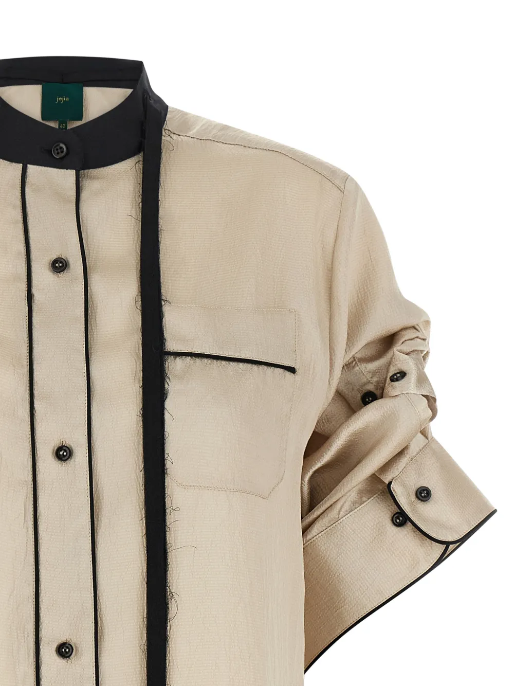 Jejia Berta gekreukte blouse Beige