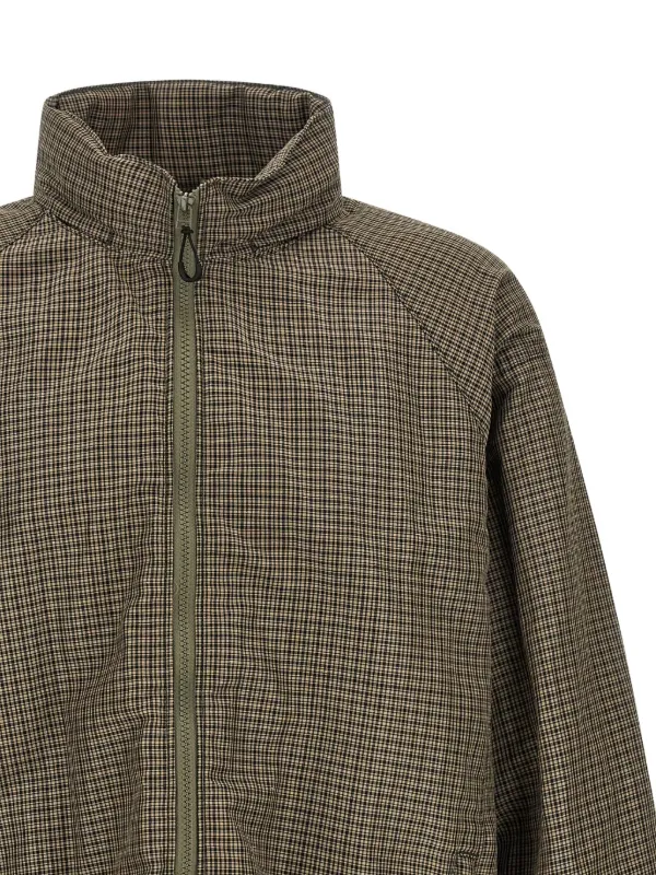 Comme Des Garçons Homme check-pattern zip-up Jacket | Neutrals