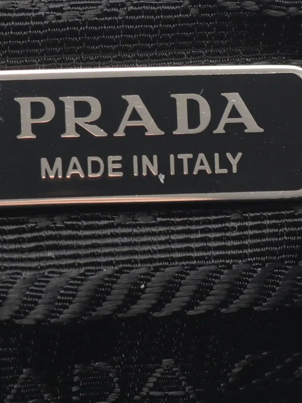 Prada Pre-owned 2013-2026 Tessuto Triangle Pouch in Black, view 4