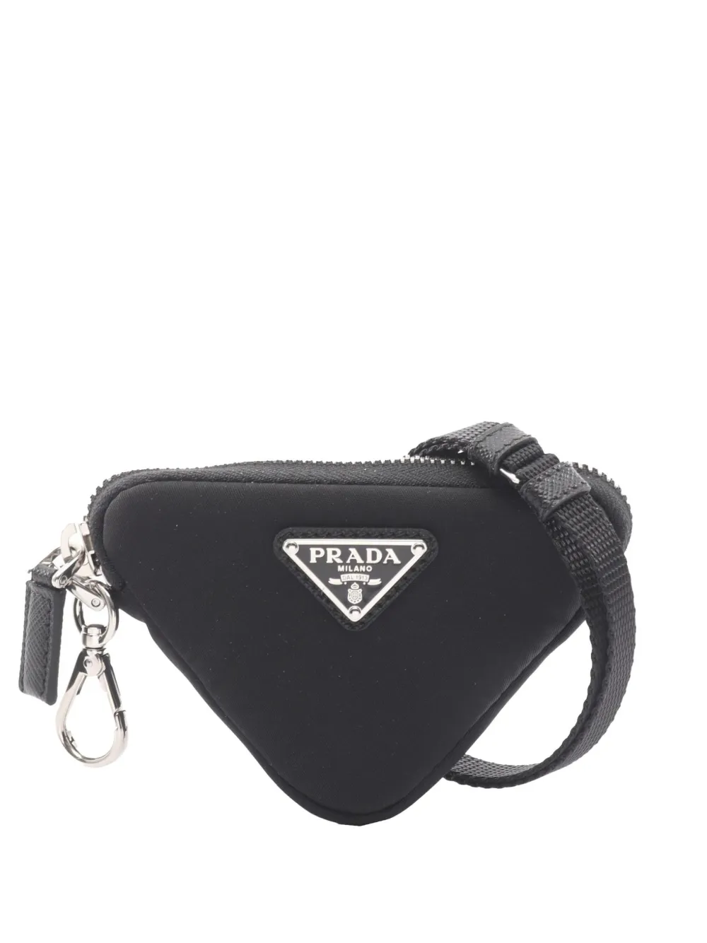 Prada Pre-Owned 2013-2026 Tessuto Triangle pouch - Nero