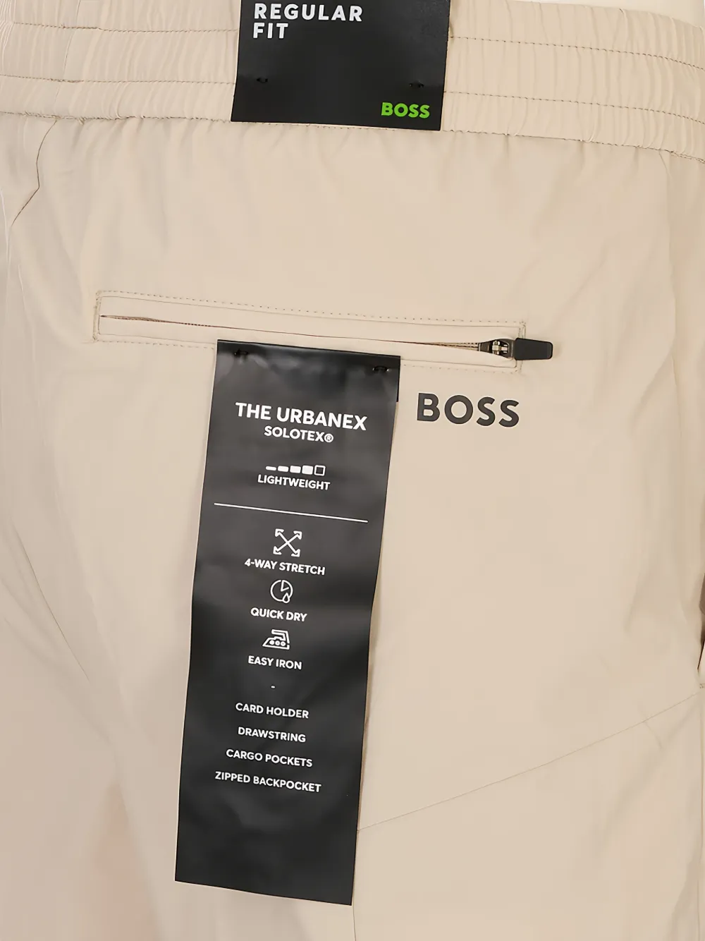 BOSS The Urbanex cargo broek Beige