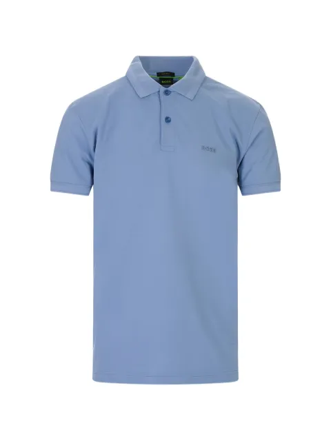BOSS logo-patch polo shirt