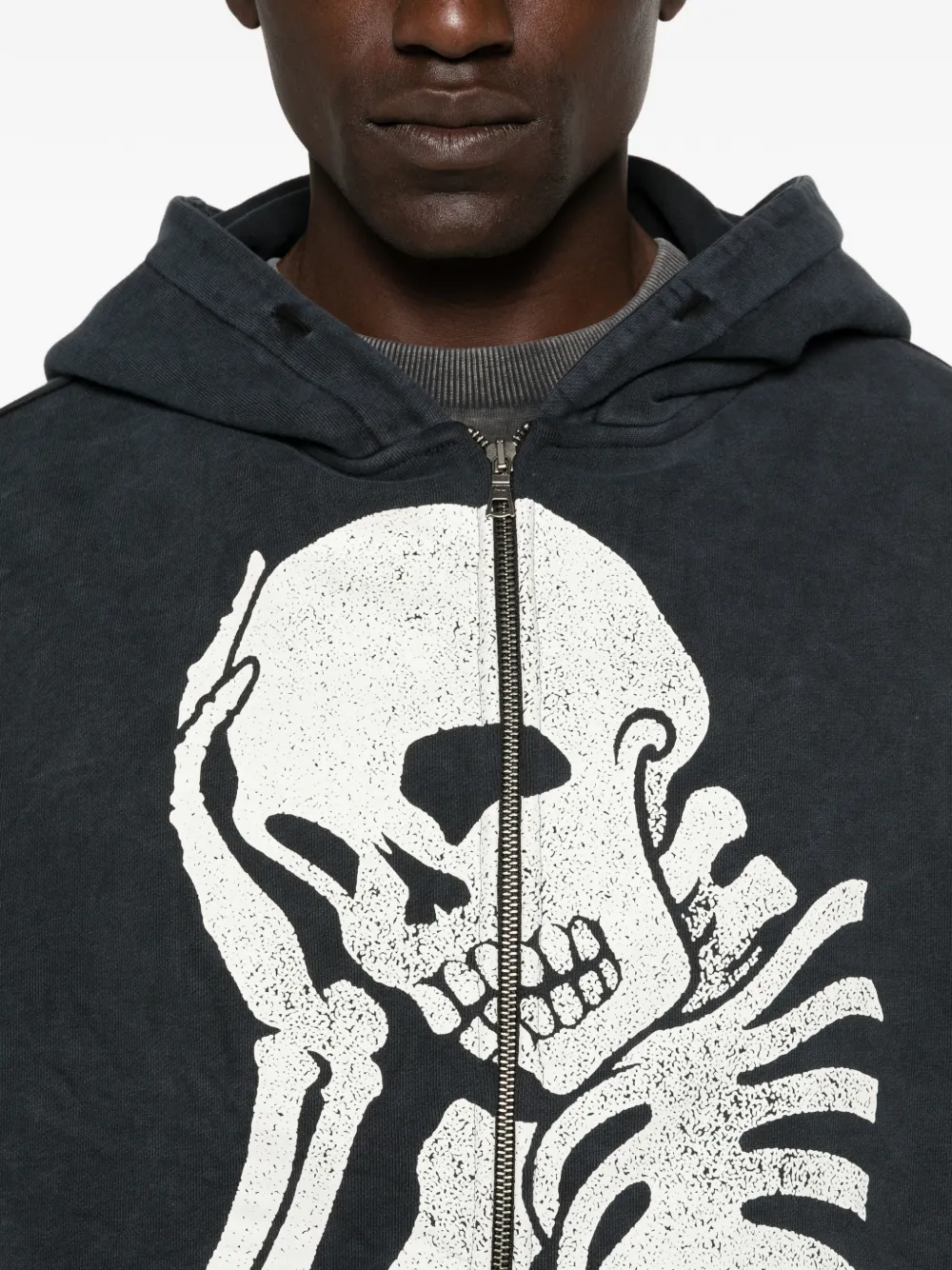 Palm Angels Hoodie met print Zwart