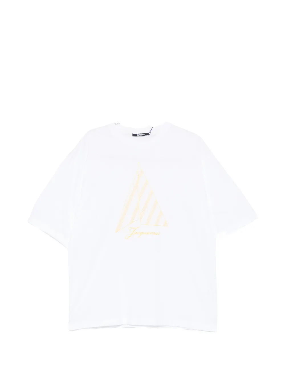 Jacquemus Voilier embroidered-logo T-shirt - Marrone
