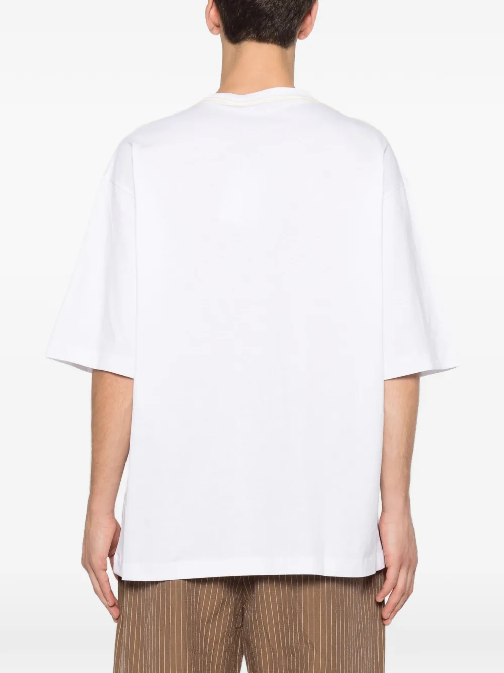 Jacquemus The Voilier T-shirt met borduurwerk en logoprint Bruin