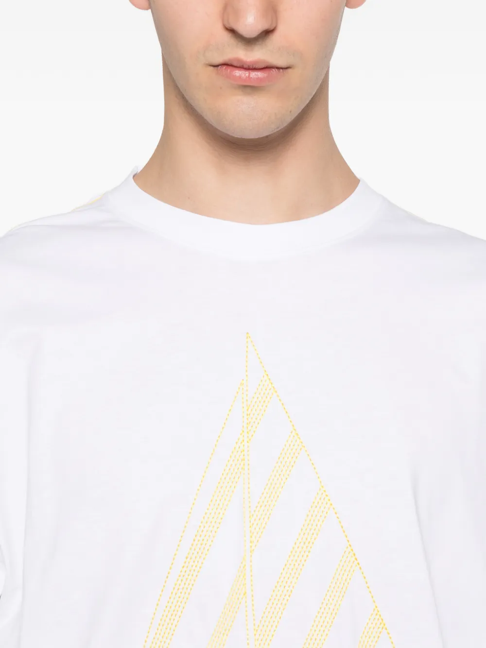 Jacquemus The Voilier T-shirt met borduurwerk en logoprint Bruin