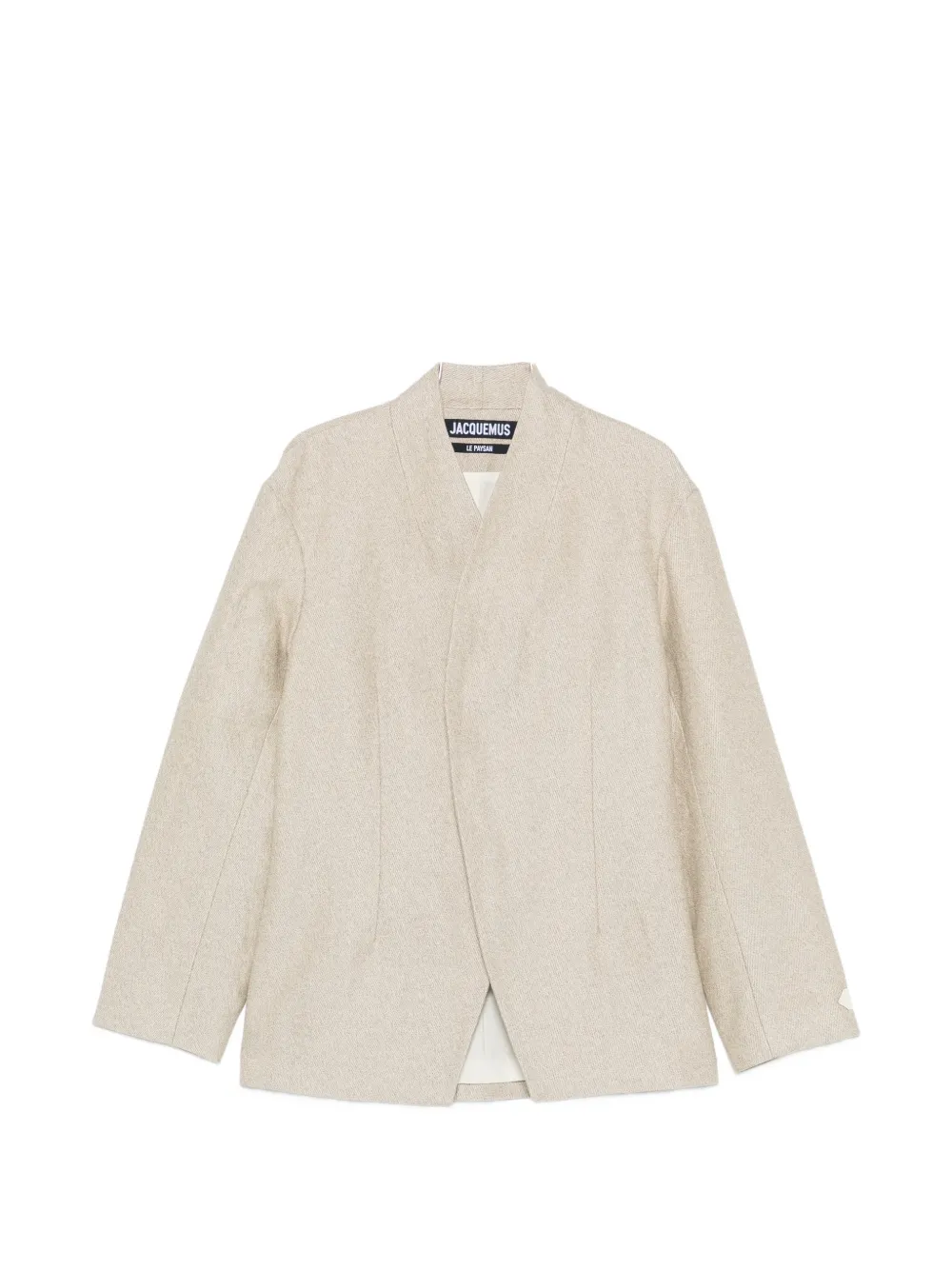 Jacquemus Bastide wrap-front blazer - Marrone