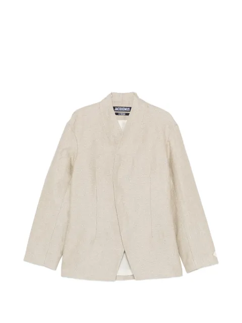 Jacquemus Bastide wrap-front blazer