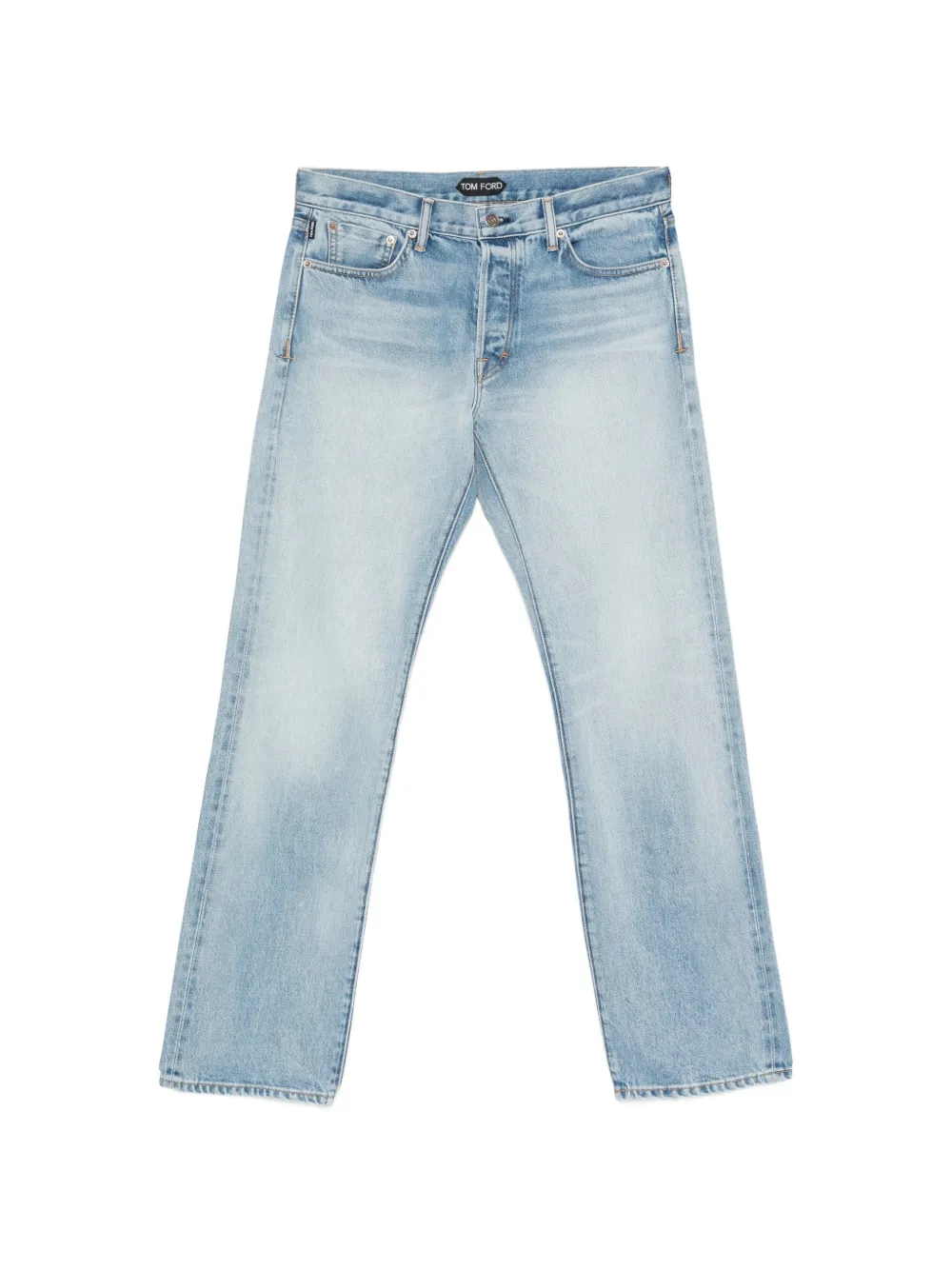 TOM FORD faded straight-leg jeans - Blu