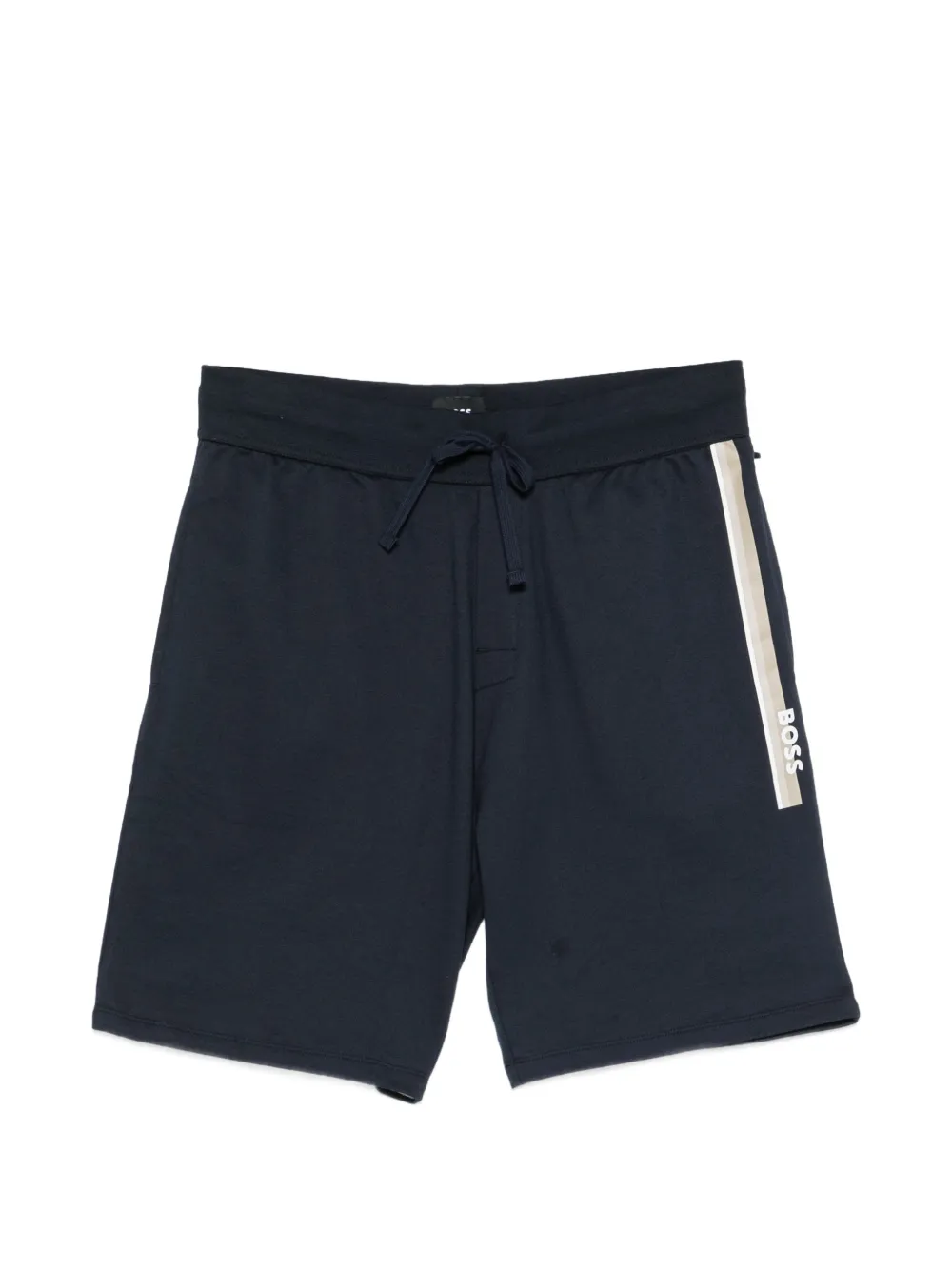 BOSS Authentic logo-print drawstring shorts - Blu