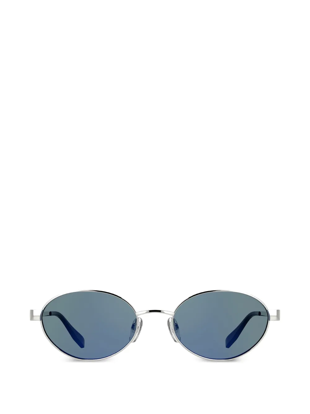 Karl Lagerfeld Sonnenbrille mit ovalem Gestell - Silber