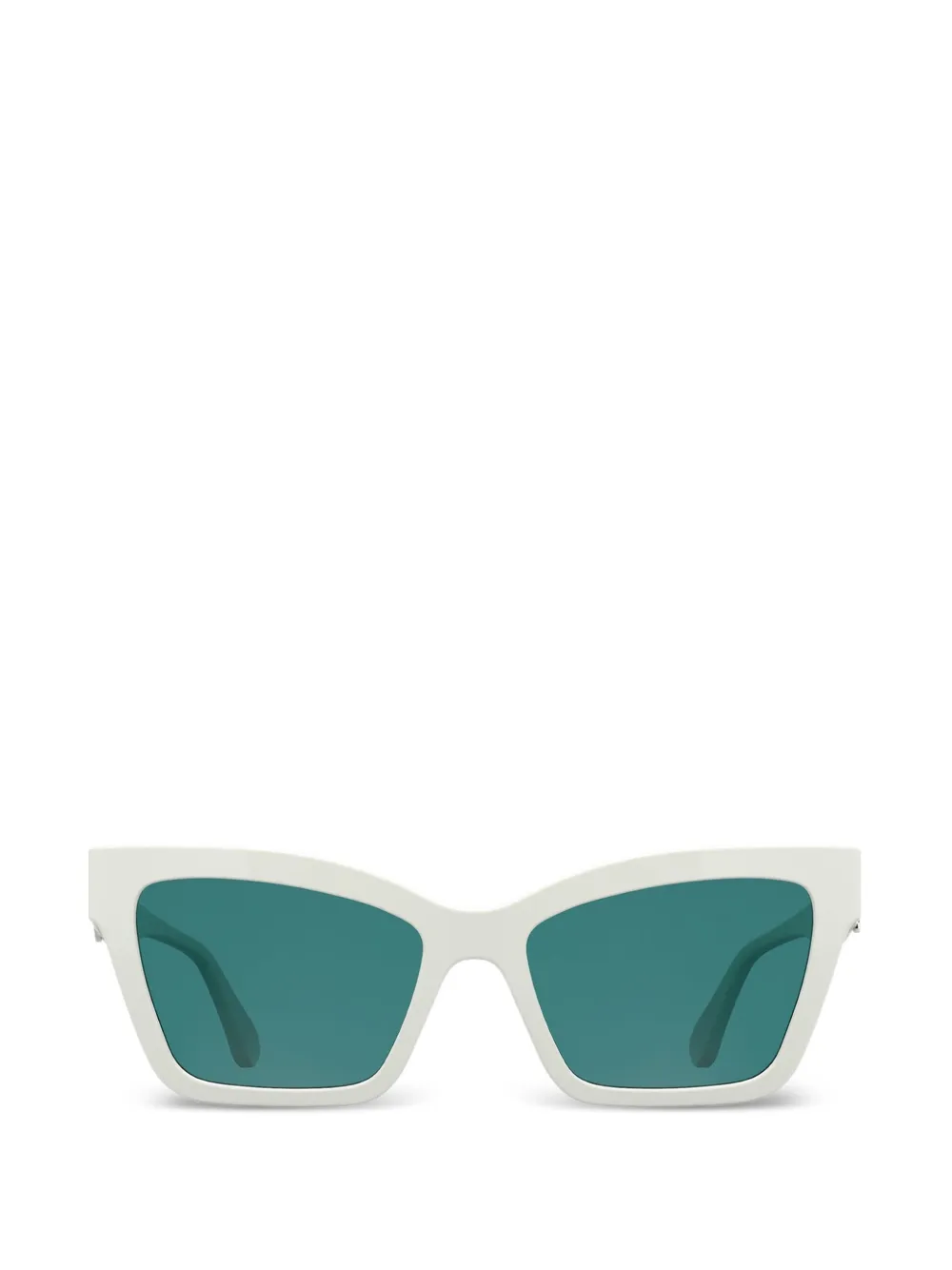 Karl Lagerfeld Sonnenbrille mit Logo - Weiß