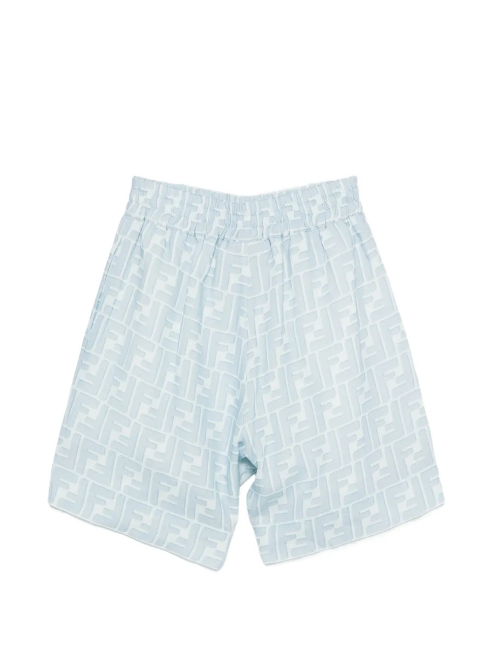 Fendi Kids Shorts met logoprint Blauw