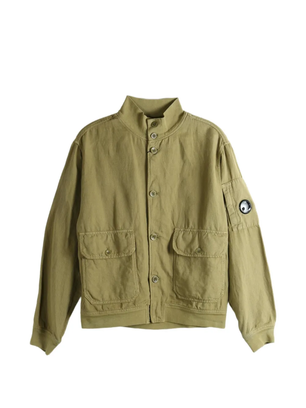 C.P. Company Broken Twill Lens button-up jacket - Green