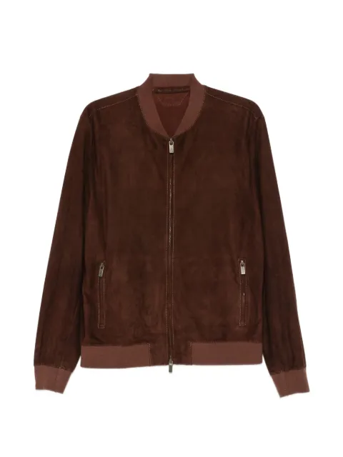 Salvatore Santoro suede bomber jacket