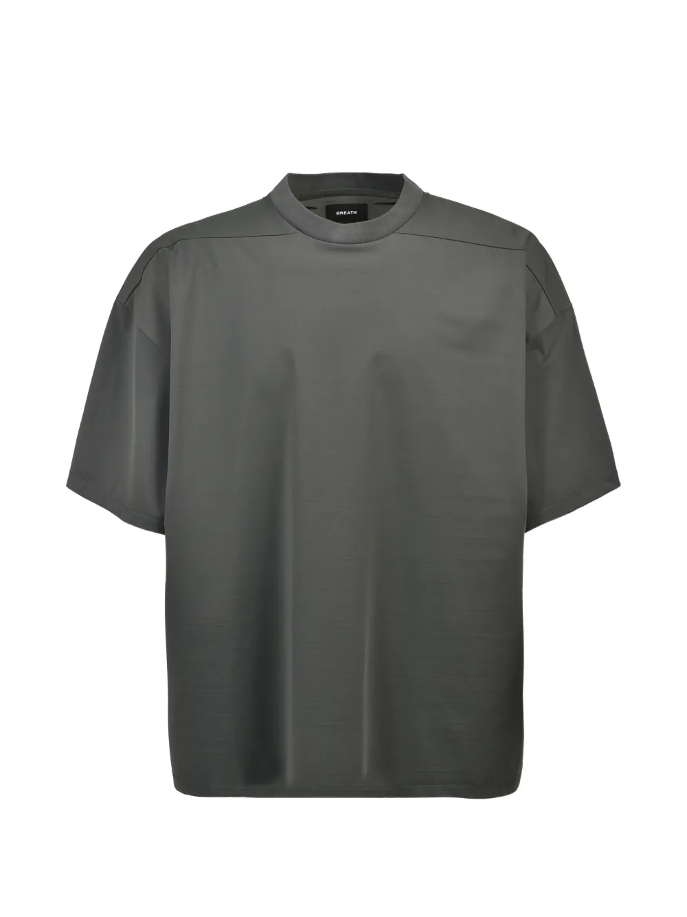 BREATH NEW RICH SILKY WIDE dropped-shoulder T-shirt - Grigio
