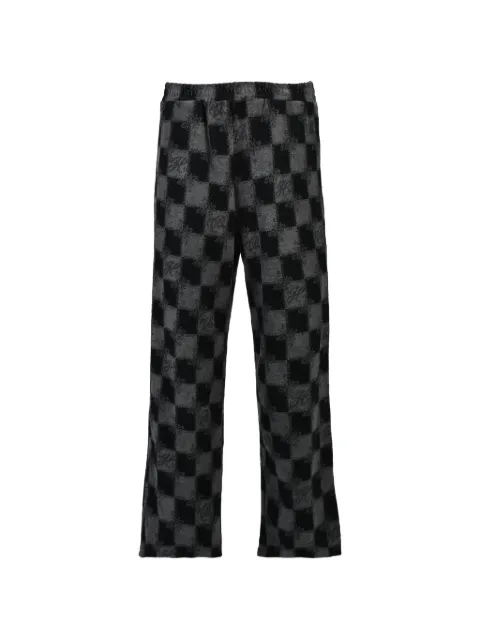 BREATH BLOCK CHECK terrycloth trousers