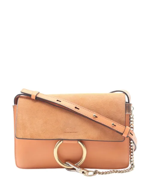 Chloé Pre-Owned 2010-2026 Small Suede and Calfskin Faye crossbody bag