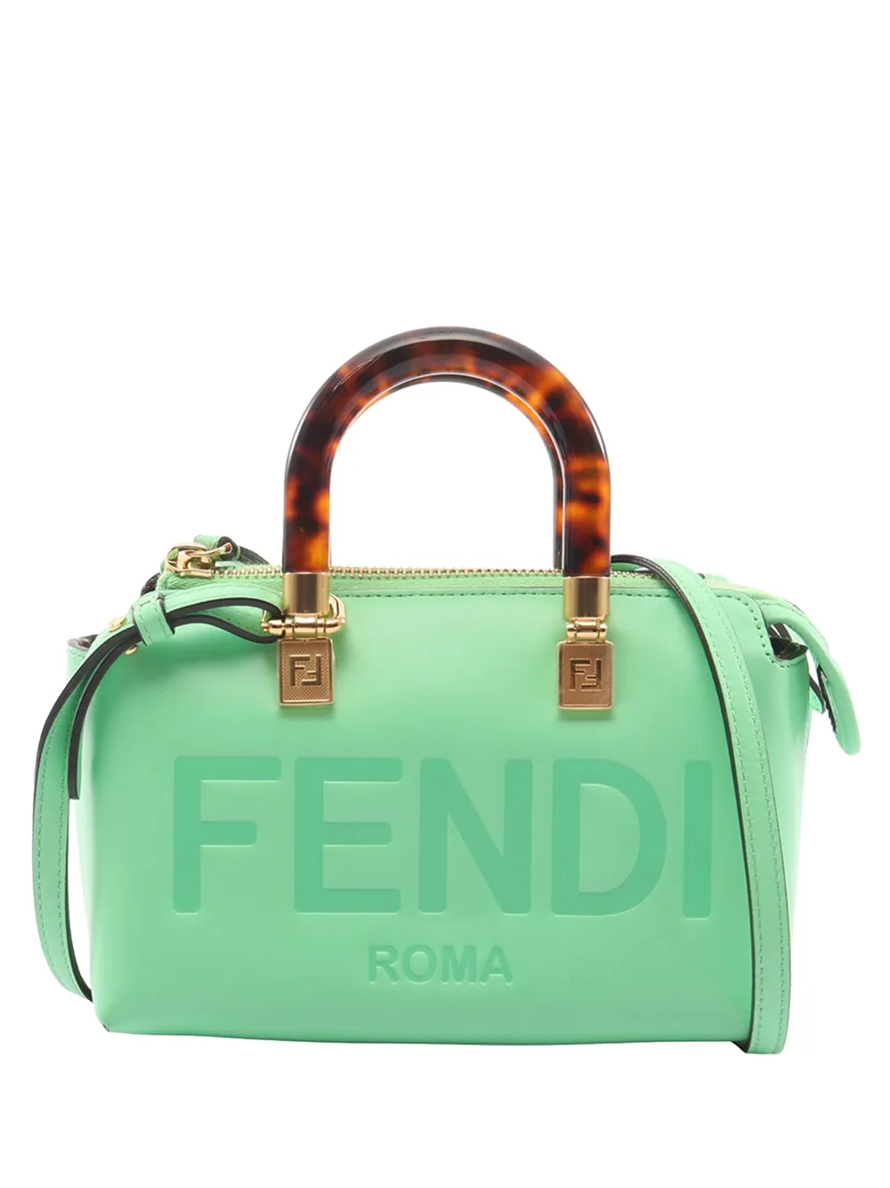Fendi Pre-Owned 2010-2026 Mini Leather By The Way Roma satchel - Verde