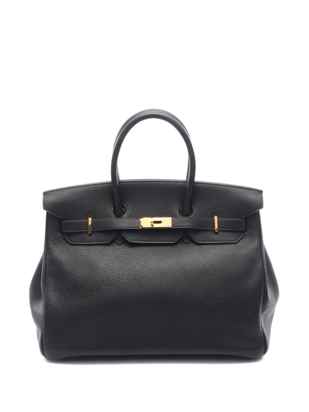Hermès Pre-Owned 2004 Togo Birkin Retourne 35 handbag - Nero