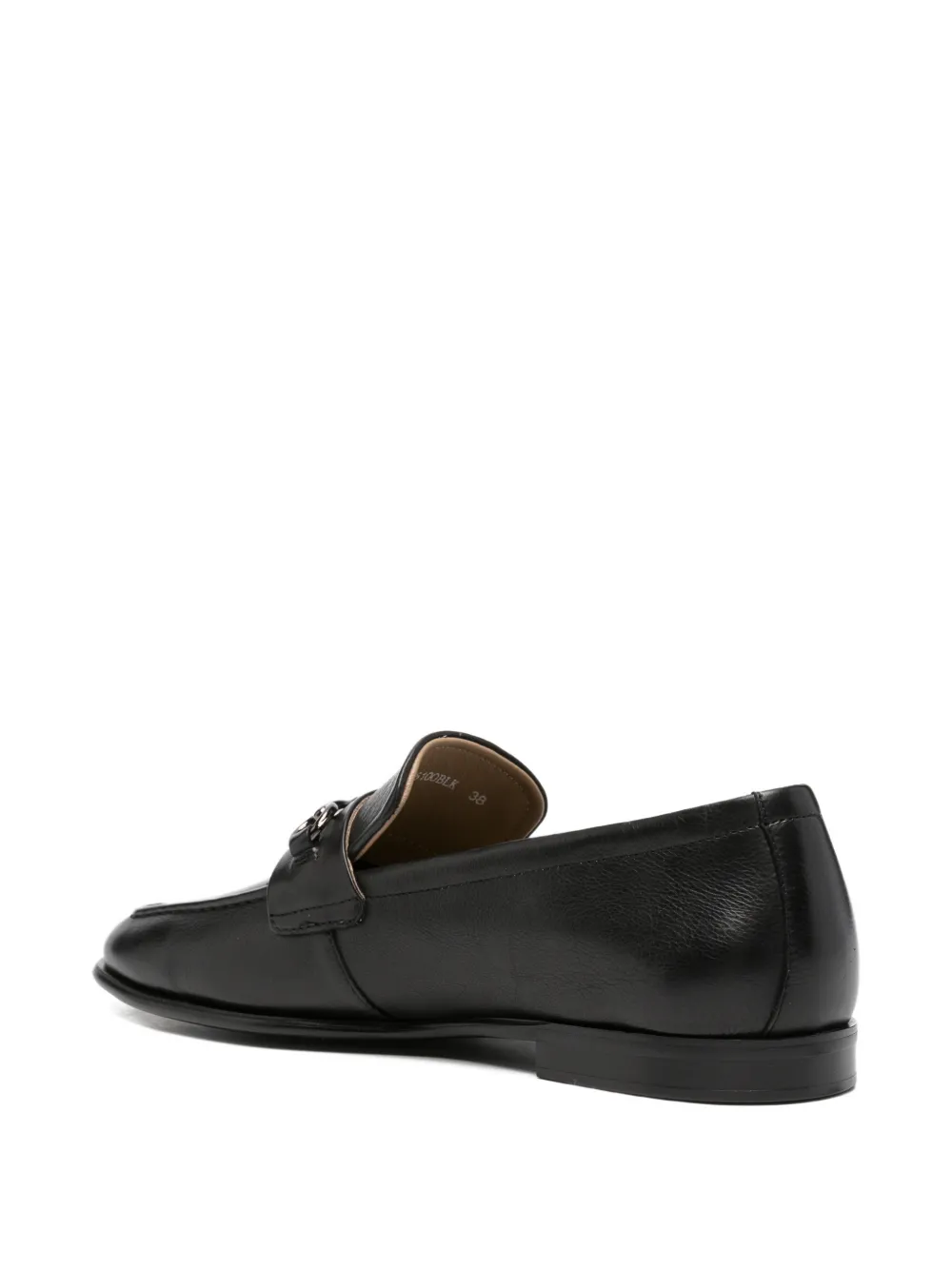 ADRIANNA FERETTI horsebit-detail leather loafers Zwart