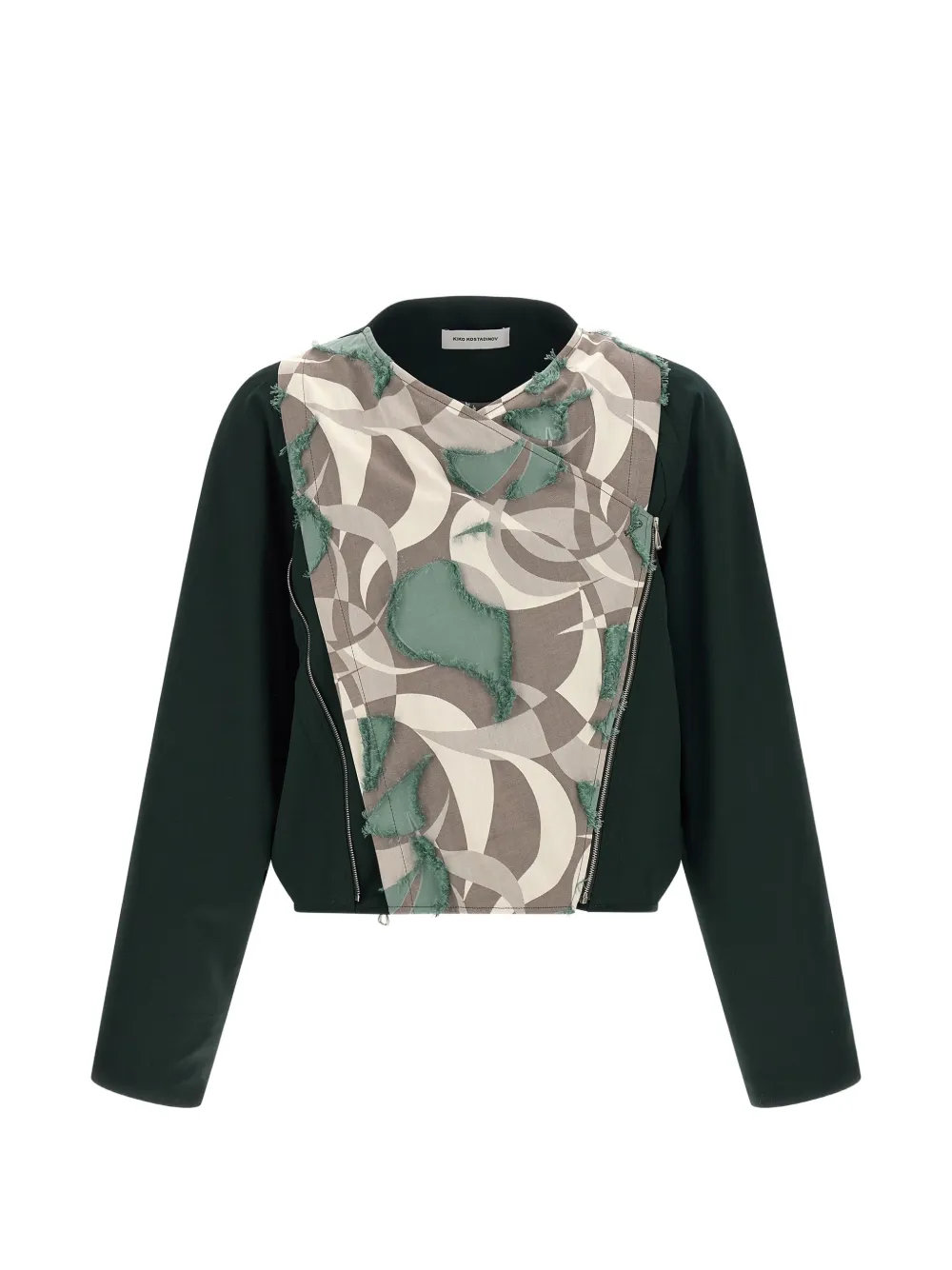 Kiko Kostadinov Csomor geometric-pattern blouson - Grün