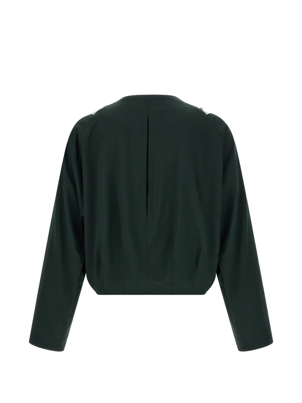 Kiko Kostadinov Csomor blouse met geometrisch patroon Groen