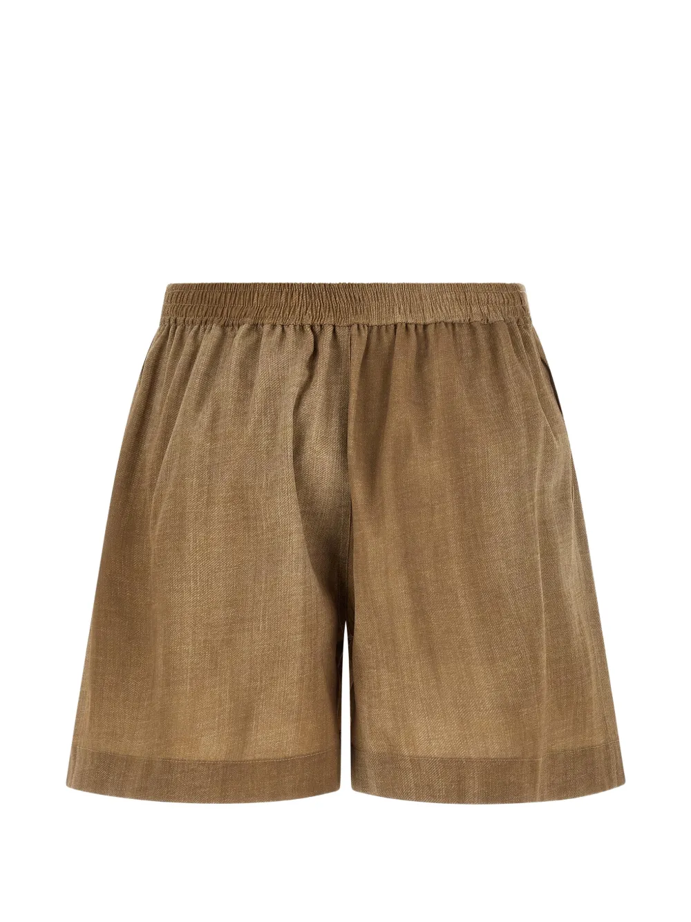 Ermanno Scervino Geplooide shorts Bruin