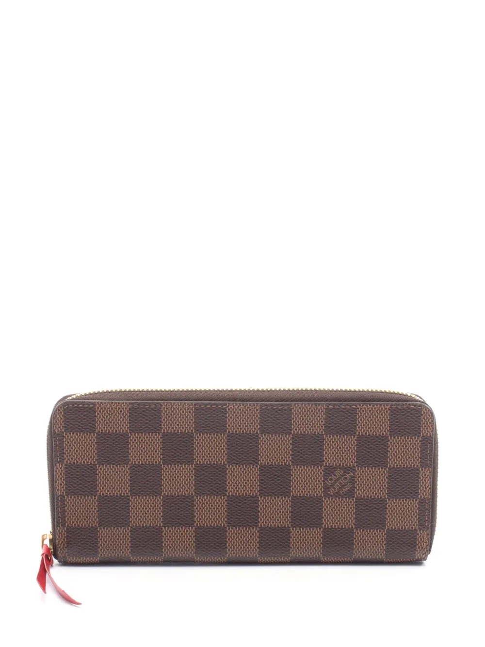 Louis Vuitton Pre-Owned 2020 Damier Ebene Clemence Wallet long wallets - Marrone
