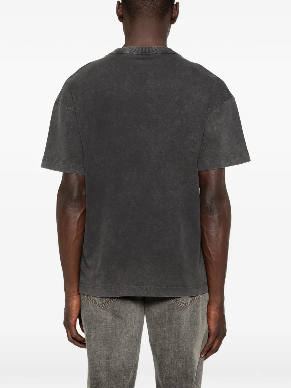 Palm Angels T-shirt met logoprint Grijs