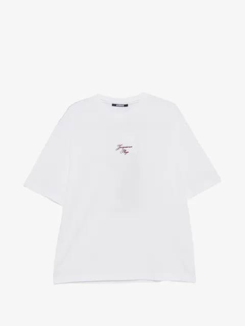 Jacquemus playera estampada con logo bordado