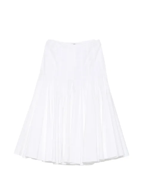 Jacquemus pleated A-line midi skirt