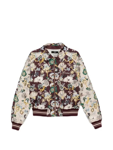 AMIRI floral-embroidered bomber jacket