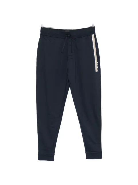 BOSS Authentic logo-print side-stripe track pants