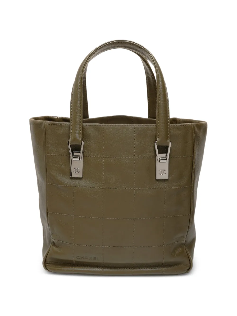 CHANEL Pre-Owned 2003-2004 Chocolate Bar tote bag - Green