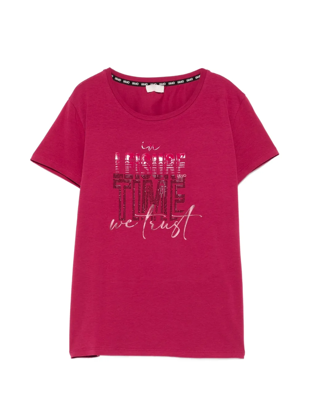 LIU JO logo-print T-shirt - Rosa