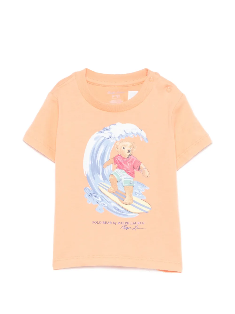 POLO RALPH LAUREN KIDS cotton T-shirt - Arancione