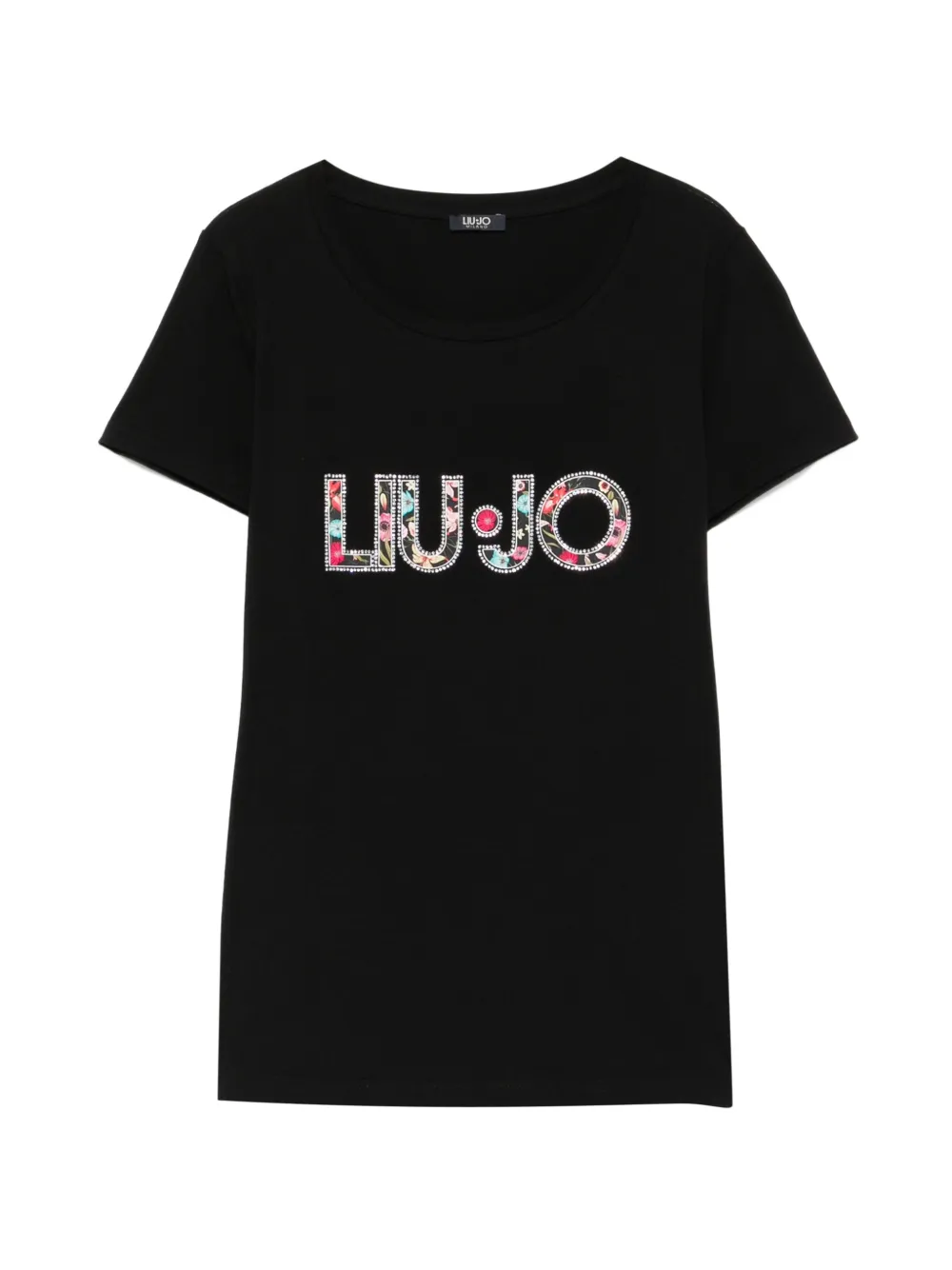LIU JO logo-print T-shirt - Nero