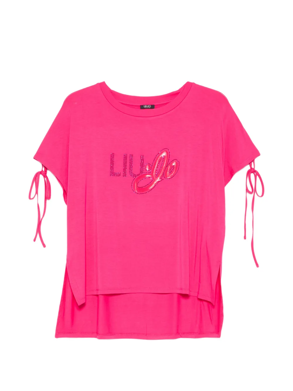 LIU JO tie-sleeve T-shirt - Rosa