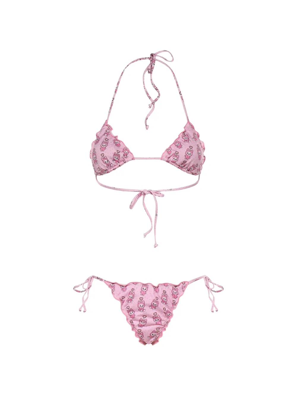 MC2 Saint Barth ruffled-trims bikini · L