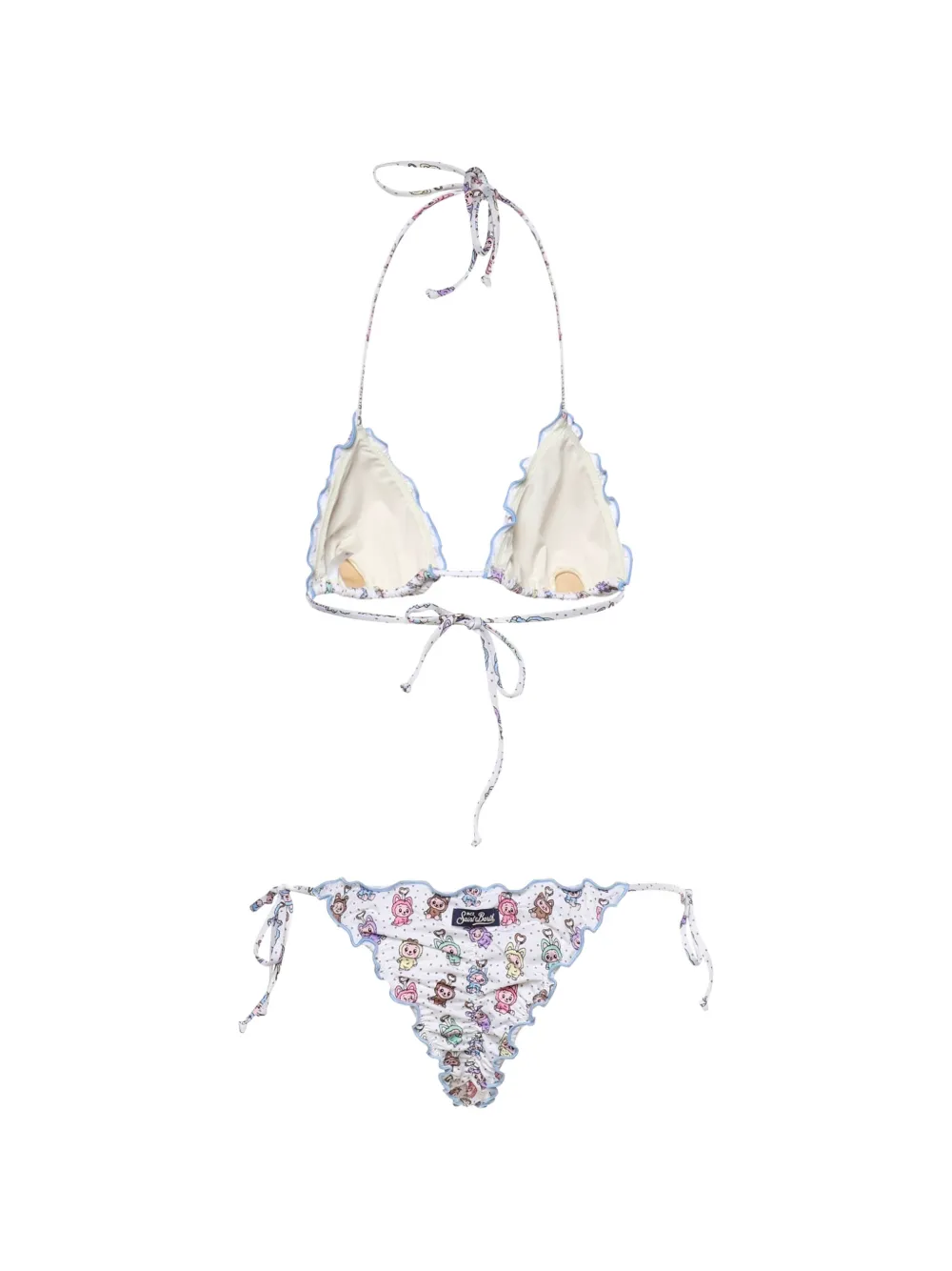 MC2 Saint Barth Bikini met ruches Wit