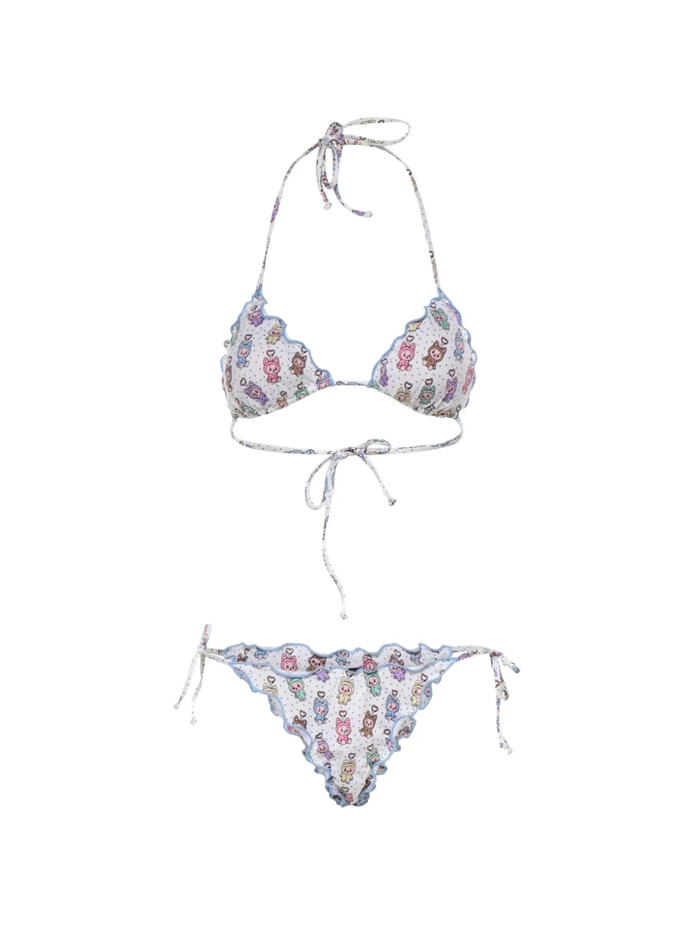 MC2 Saint Barth Bikini met ruches Wit
