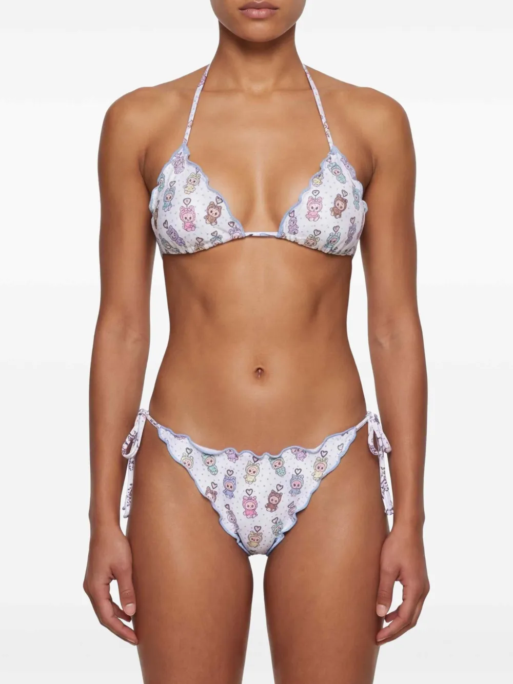 MC2 Saint Barth Bikini met ruches Wit