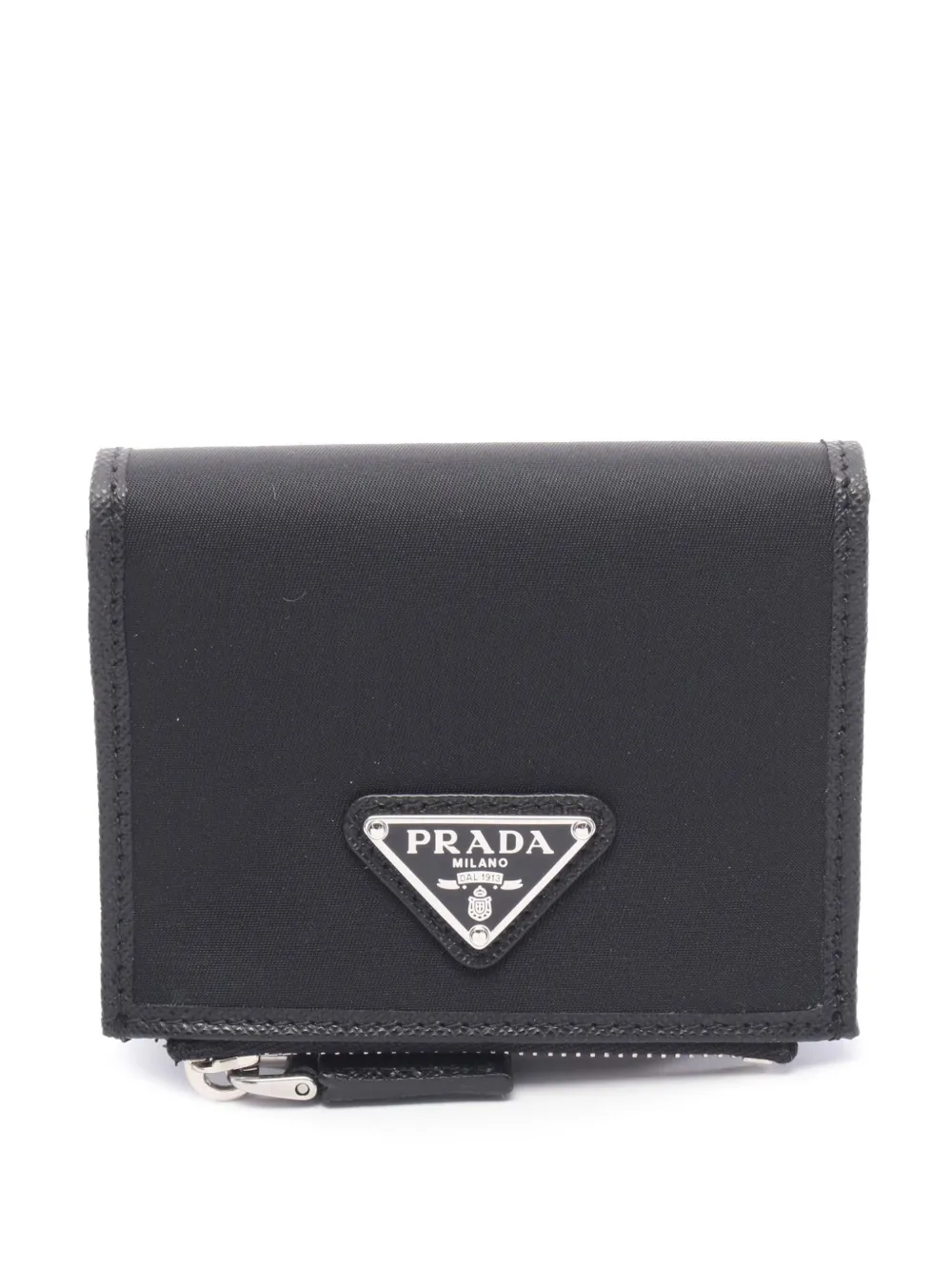Prada Pre-Owned 2013-2026 Tessuto Bifold Wallet small wallets - Nero