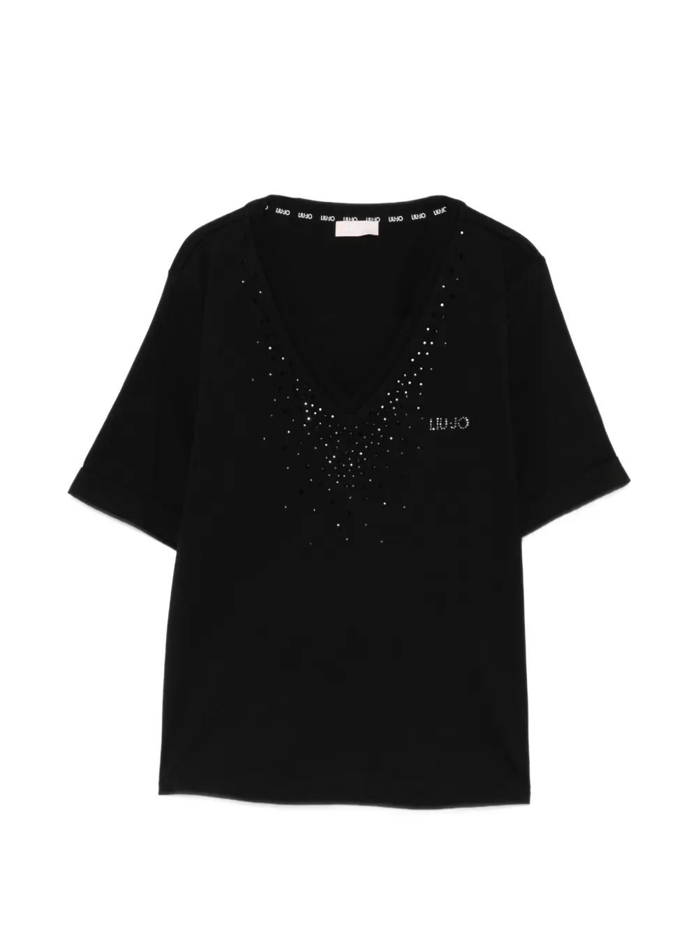 LIU JO V-neck T-shirt - Schwarz