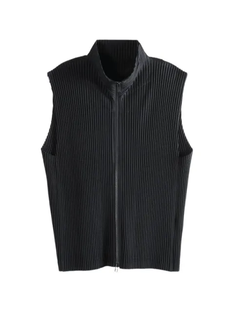 Homme Plissé Issey Miyake Monthly Colors : April pleated zip-up T-shirt