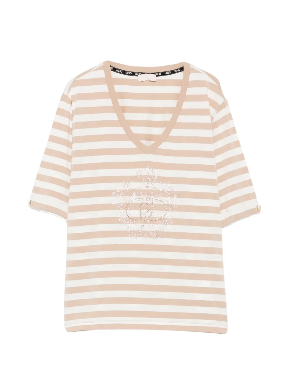 LIU JO striped T-shirt - Nude