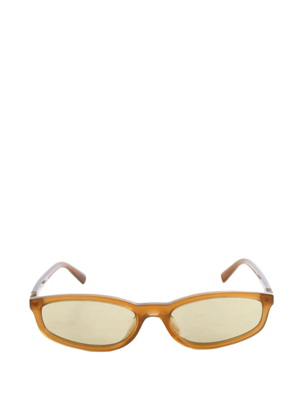 Miu Miu Eyewear Regard logo-plaque sunglasses - Marrone